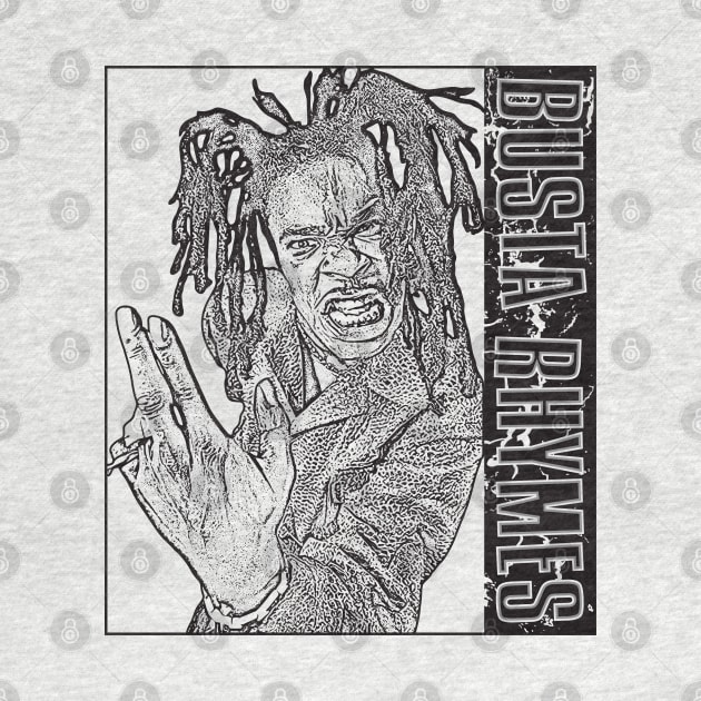 Busta Rhymes // Black Retro by Degiab